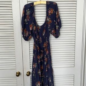 Gorgeous Auguste the Label puff sleeve midi dress L